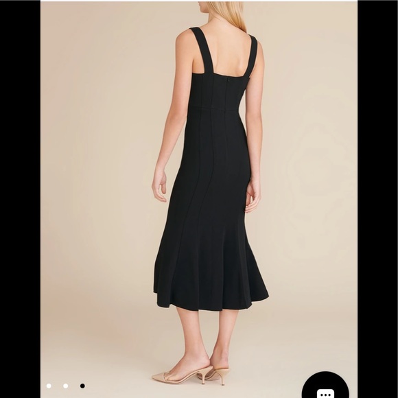 Veronica Beard Gloria Square-Neck Flared Dress - Picture 3 of 5